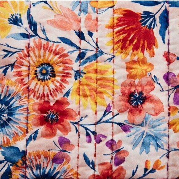 Pioneer Woman Fluttering Fancies Velvet Reversible Heavyweight Standard Sham Set - Picture 3 of 5